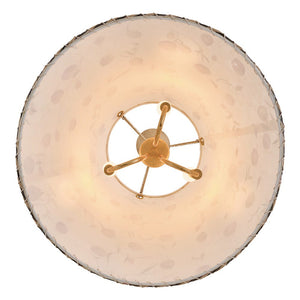 Alorin 20" Three Light Large Pendant, Distressed Brass