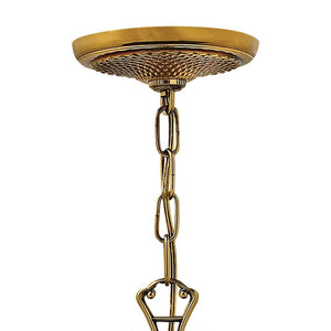 Beryl 28" Seven Lights Medium Single Tier Chandelier, Burnished Brass