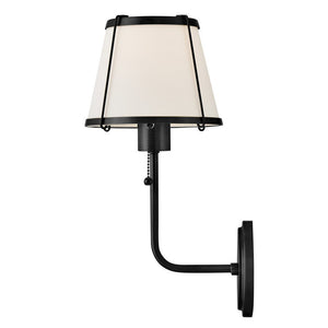 Coda 7" One Light Medium Sconce, Black