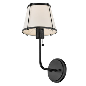 Coda 7" One Light Medium Sconce, Black