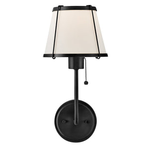 Coda 7" One Light Medium Sconce, Black