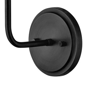 Coda 7" One Light Medium Sconce, Black
