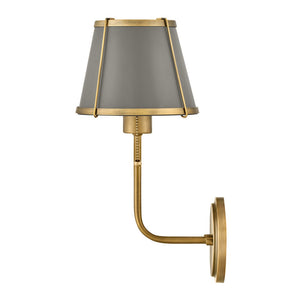Coda 7" One Light Medium Sconce, Lacquered Dark Brass