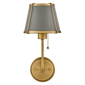 Coda 7" One Light Medium Sconce, Lacquered Dark Brass