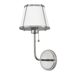 Coda 7" One Light Medium Sconce, Polished Nickel