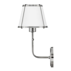 Coda 7" One Light Medium Sconce, Polished Nickel