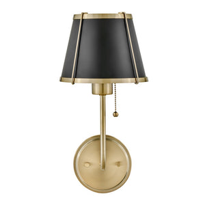 Coda 7" One Light Medium Sconce, Warm Brass