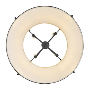 Coda 16" One Light Large Drum Pendant, Black