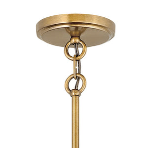 Coda 16" One Light Large Drum Pendant, Warm Brass