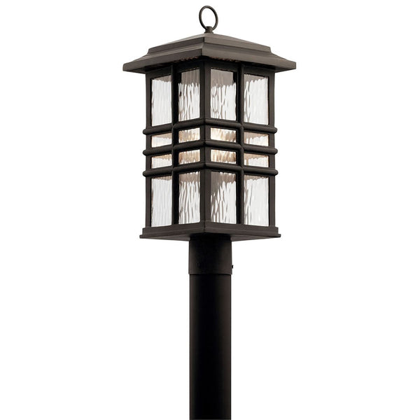 Lake Port Square 21" One Light Post Mount, Olde Bronze