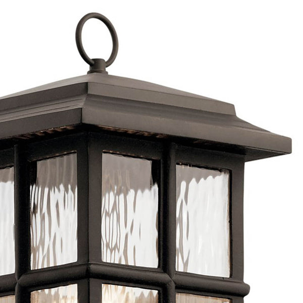 Lake Port Square 21" One Light Post Mount, Olde Bronze