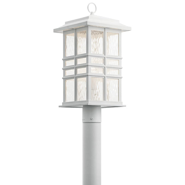 Lake Port Square 21" One Light Post Mount, White