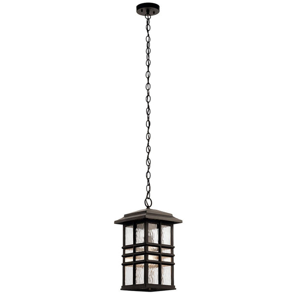 Lake Port Square 9" One Light Pendant, Olde Bronze