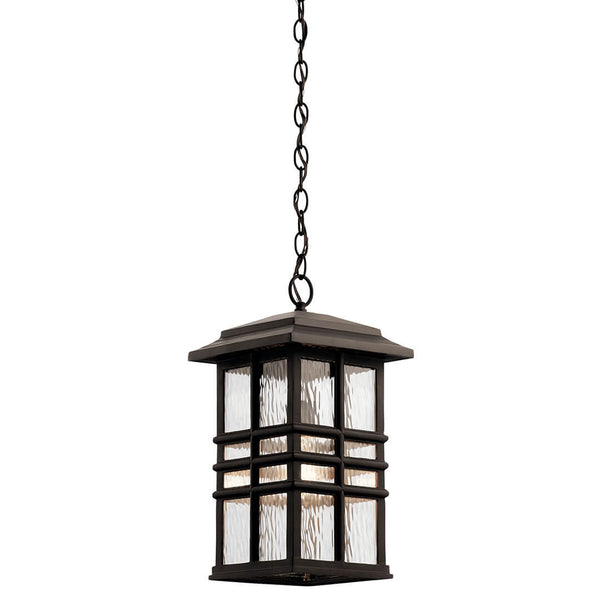 Lake Port Square 9" One Light Pendant, Olde Bronze
