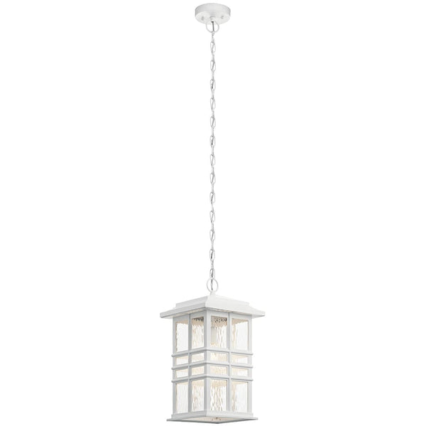 Lake Port Square 9" One Light Pendant, White