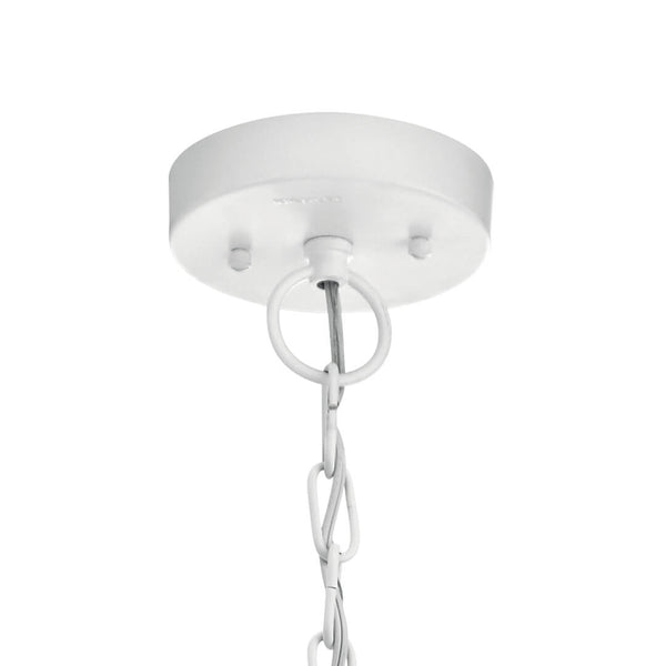 Lake Port Square 9" One Light Pendant, White