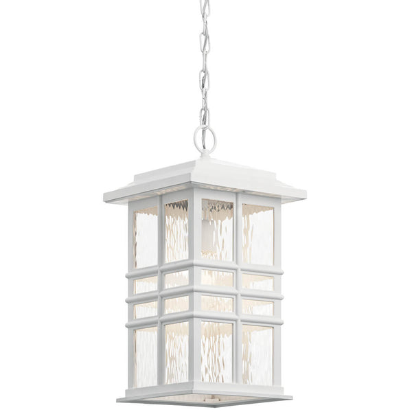 Lake Port Square 9" One Light Pendant, White