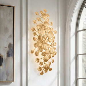 Arara 22" Six Light Wall Sconce, Vintage Gold Leaf