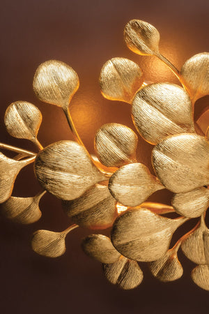 Arara 22" Six Light Wall Sconce, Vintage Gold Leaf
