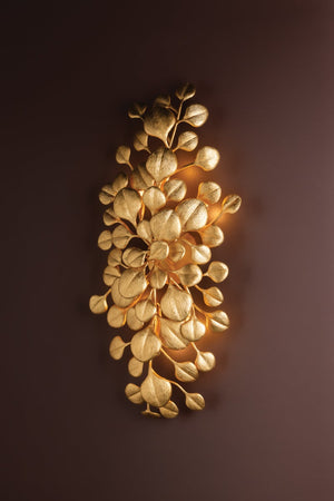 Arara 22" Six Light Wall Sconce, Vintage Gold Leaf
