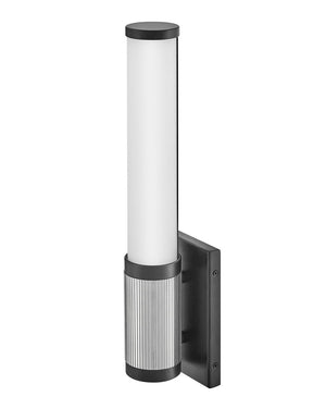 Tassel 4" Medium LED Sconce, Black / Chrome Accents
