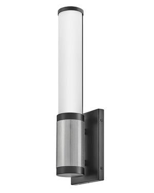 Tassel 4" Medium LED Sconce, Black / Chrome Accents