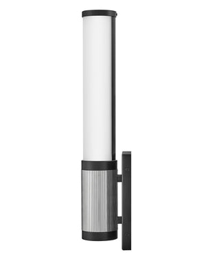Tassel 4" Medium LED Sconce, Black / Chrome Accents