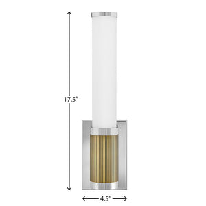 Tassel 4" Medium LED Sconce, Polished Nickel