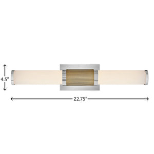 Tassel 23" Medium LED Vanity, Polished Nickel