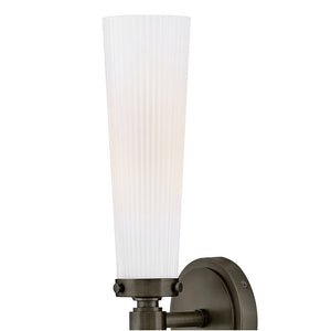 Pulse 24" Two Lights Medium Vanity, Black Oxide / Cased Opal Glass