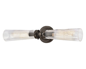 Pulse 24" Two Lights Medium Vanity, Black Oxide