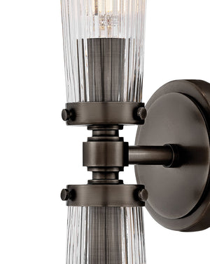 Pulse 24" Two Lights Medium Vanity, Black Oxide