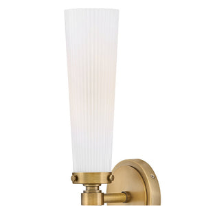 Pulse 24" Two Lights Medium Vanity, Heritage Brass / Cased Opal Glass