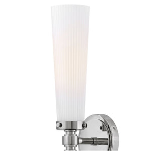 Pulse 24" Two Lights Medium Vanity, Polished Nickel / Cased Opal Glass