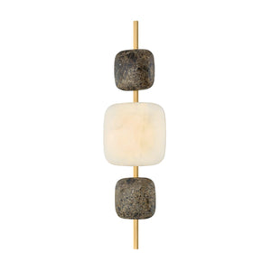 Mareris 9" One Light Wall Sconce, Vintage Brass