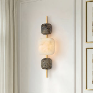 Mareris 9" One Light Wall Sconce, Vintage Brass