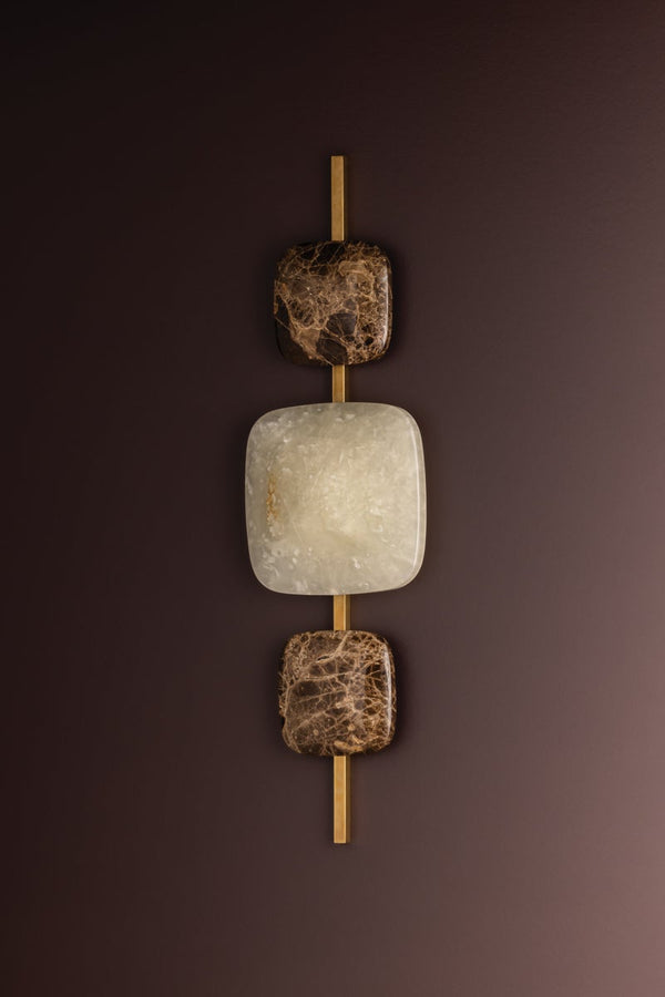 Mareris 9" One Light Wall Sconce, Vintage Brass