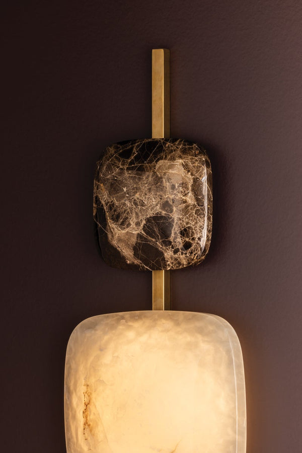 Mareris 9" One Light Wall Sconce, Vintage Brass