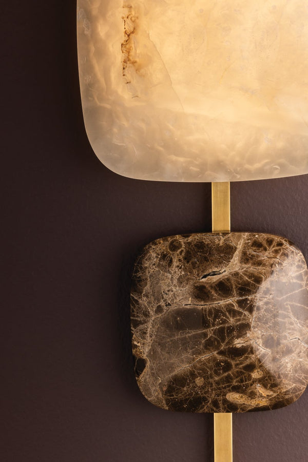 Mareris 9" One Light Wall Sconce, Vintage Brass