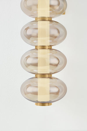 Solora 7" One Light Wall Sconce, Vintage Brass