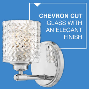 Tempo 5" One Light Small Vanity, Chrome