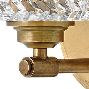 Tempo 5" One Light Small Vanity, Heritage Brass