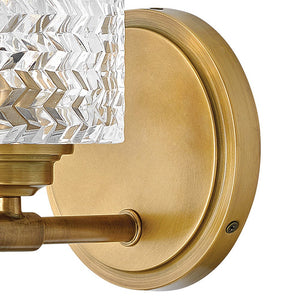 Tempo 5" One Light Small Vanity, Heritage Brass