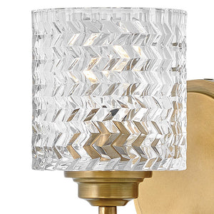 Tempo 5" One Light Small Vanity, Heritage Brass