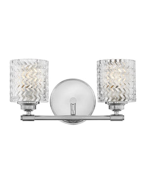 Tempo 14" Two Lights Small Vanity, Chrome