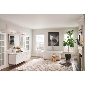 Tempo 24" Three Lights Medium Vanity, Chrome