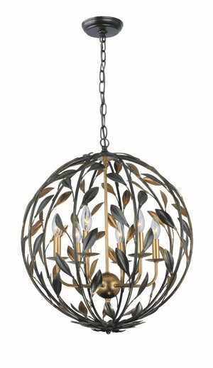 Laurel 21'' Six Light Chandelier, English Bronze / Antique Gold - Main Product Image.jpg