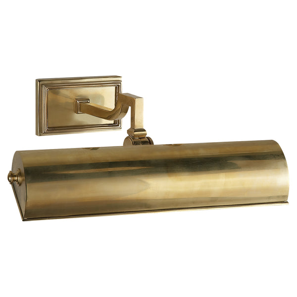Dean 13.5" One Light Picture Light, Natural Brass