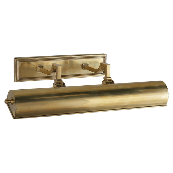 Dean 19.5" Two Light Picture Light, Natural Brass