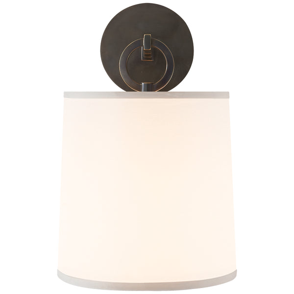 French Cuff 8" One Light Wall Sconce, Bronze